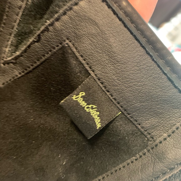 Sam Edelman Black Leather Zipper High Boots - Picture 13 of 16